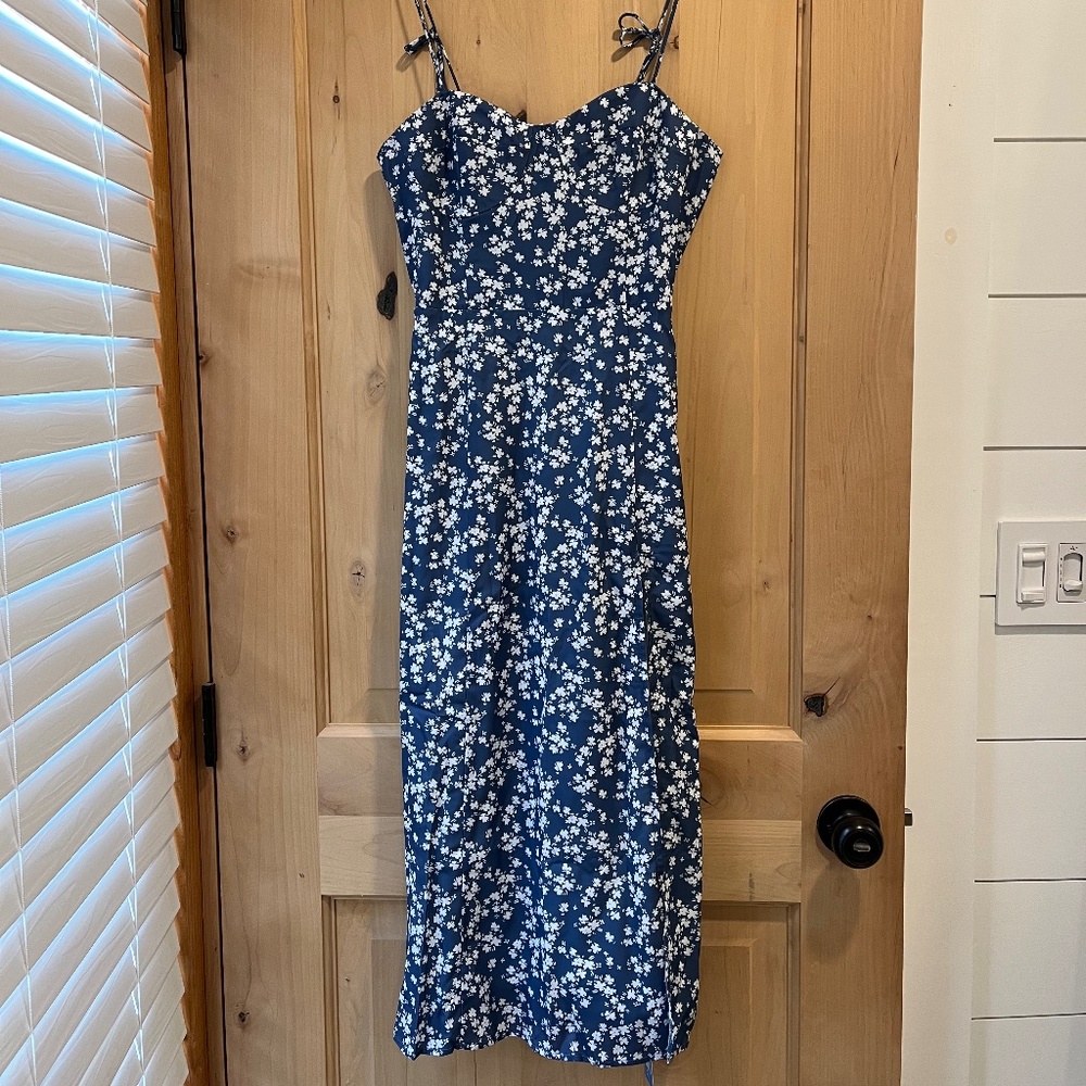Floral slit dress